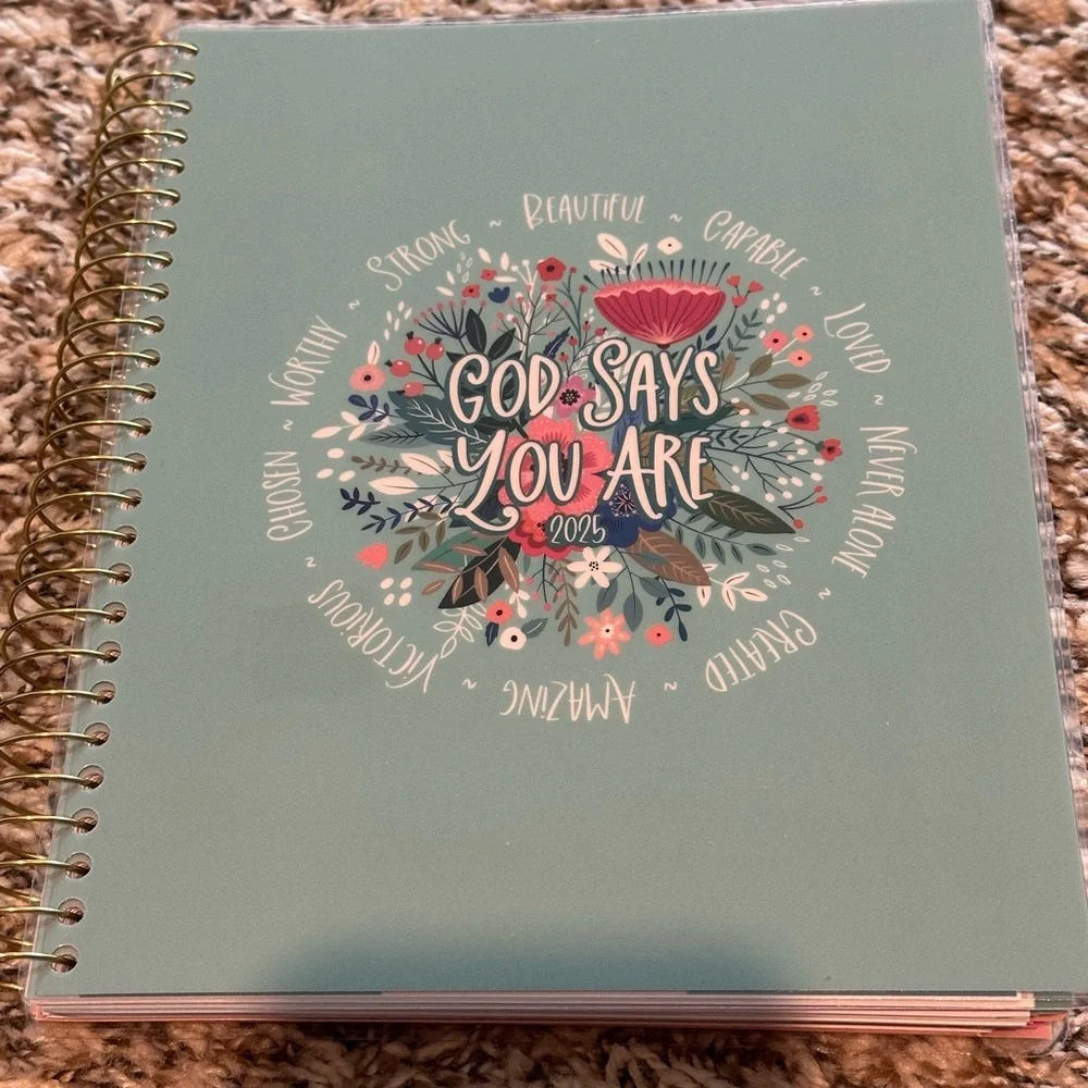 Floral Motivational Spiral Notebook